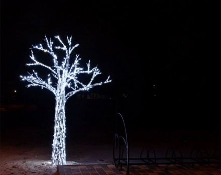 Световая фигура Дерево из алюминия t003 оптом, фото 6