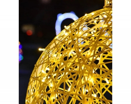 Светящаяся фигура Ёлочная игрушка на раме (диаметр 1,2 м) оптом, фото 2