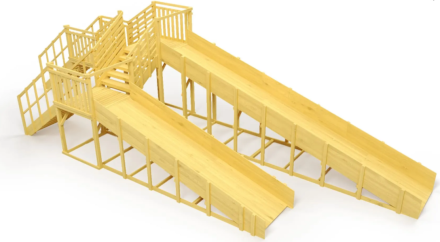Зимняя горка Савушка Зима Wood 7/5 (без окрашивания) оптом, фото 1