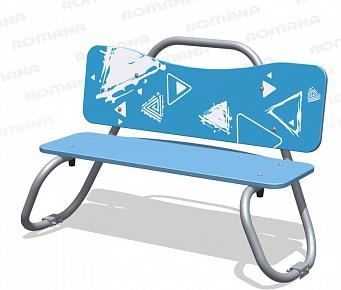 Детская скамейка Romana 057.58.00 для игровой площадки оптом, фото 3