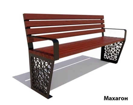 Парковая скамейка Сколково, Сосна 1,2 м оптом, фото 2