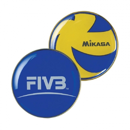 Монета для жеребьевки &quot;MIKASA TCVA&quot;, сине-желтый оптом, фото 1