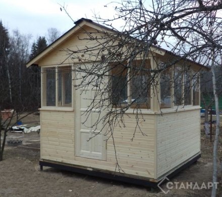 Деревянная беседка №11 закрытого типа 3х3м оптом, фото 1