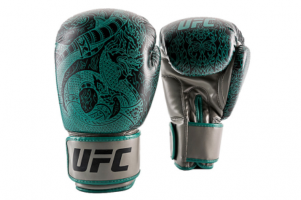 (Перчатки для бокса UFC PRO Thai Naga 14 Oz - зеленые) оптом, фото 1