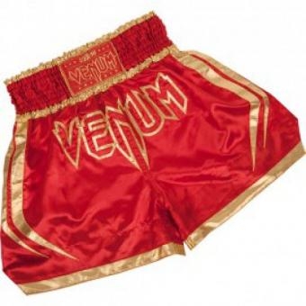 Шорты тайские Venum "Korat" Muay Thai Shorts - Red/Gold оптом, фото 1