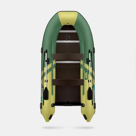 GLADIATOR B 370 LIGHT B Зелено-оливковый моторная лодка ПВХ Фанерный пайол оптом, фото 4