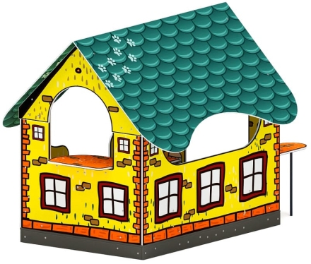 Домик мини тип 4 (Город) - МФ 10.01.13-02 оптом, фото 2