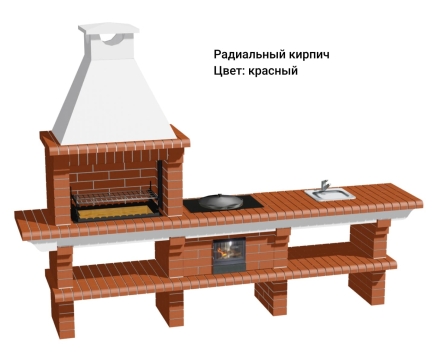 Печь Аристократ 716 S Прямоугольный кирпич микс коричневого с желтым оптом, фото 7