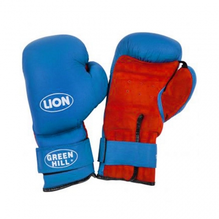 Перчатки боксерские LION синий к/з 10oz BGL-2020 оптом, фото 1