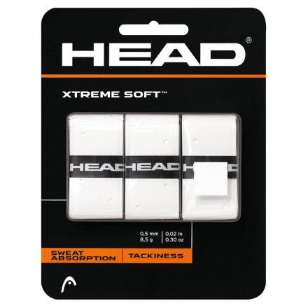 Овергрип Head Xtreme Soft (БЕЛЫЙ), арт.285104-WH, 0.5 мм, 3 шт, белый оптом, фото 1
