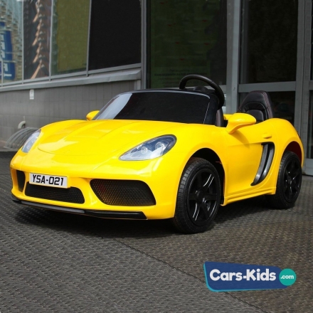 Электромобиль Porsche Cayman YSA021 180W желтый оптом, фото 4