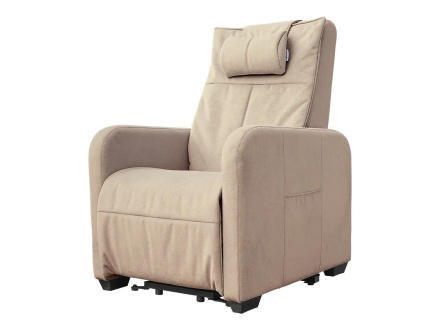 Кресло-реклайнер электрический с подъемом и массажем FUJIMO LIFT CHAIR Ваниль оптом, фото 6