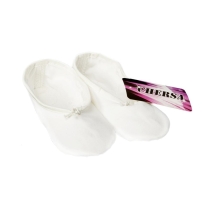 Балетки концертные, текстиль белый (29-37.5)