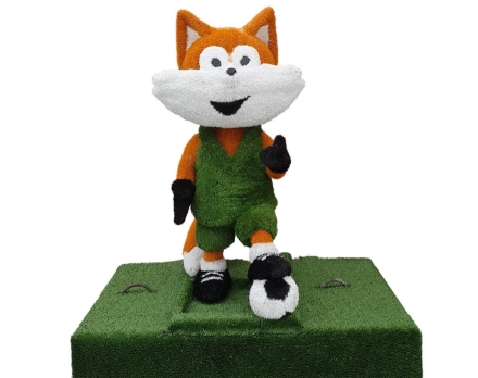 Топиари лисенок Футболист, h=160 см - газон Eco оптом, фото 2