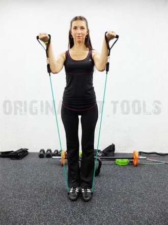 Эспандер трубчатый TOTAL BODY (латекс) оранжевый 22,6 кг FT-LTX-50LB оптом, фото 15
