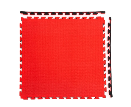 Будо-мат, 100 x 100 см, 20 мм, цвет чёрно-красный оптом, фото 1