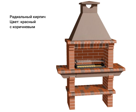 Печь Аристократ 702 Прямоугольный кирпич коричневый оптом, фото 11