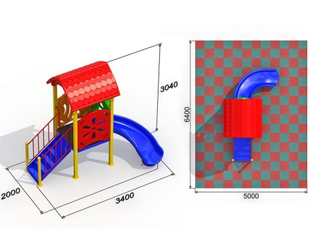 Детская площадка Малютка 4,1_2вар оптом, фото 2