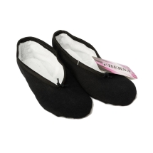 Балетки концертные, текстиль черный (29-37.5)