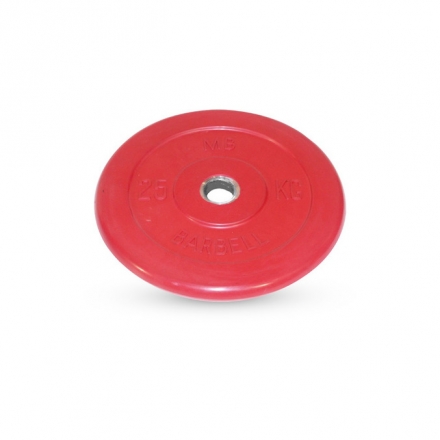 Диск обрезиненный Barbell d 31 мм цветной 25 кг оптом, фото 1
