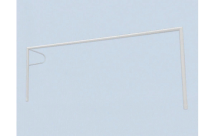 Ворота футбольные с консолью для сетки 7.32х2.44 м круглая труба D 89 мм