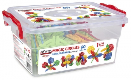 Конструктор из 60 деталей Pilsan Magic Circles (03-257) оптом, фото 1