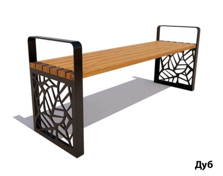 Парковая скамейка Севастополь, Лиственница (без спинки) 1,8 м оптом, фото 4