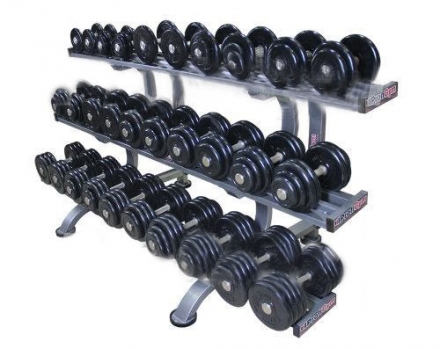 Обрезиненный гантельный ряд «ProfiGym» от 6 до 41 кг (15 пар) ГП-024  оптом, фото 1