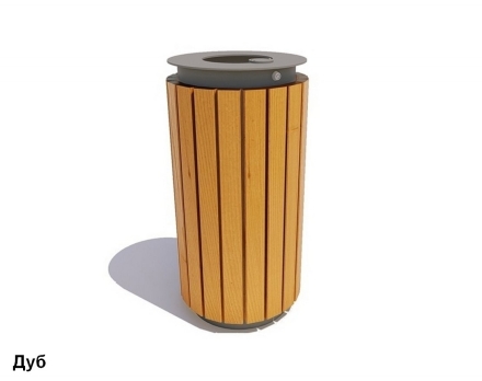 Урна уличная Тубус (Палисандр / Дуб) оптом, фото 2