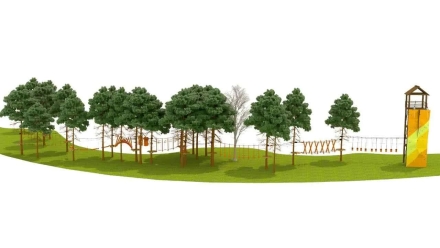 Веревочный парк на деревьях Дорога вверх оптом, фото 1