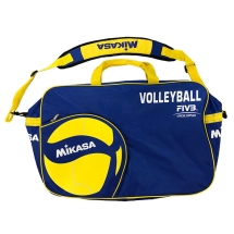 Сумка на 6 вол. мячей "MIKASA" арт. AC-BG260W-BL, нейлон, на молнии, сине-желтая