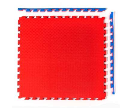 Будо-мат, 100 x 100 см, 25 мм, цвет сине-красный оптом, фото 3