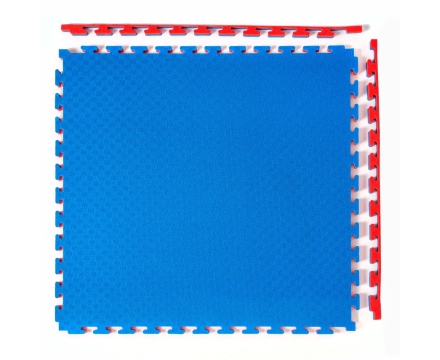 Будо-мат, 100 x 100 см, 25 мм, цвет сине-красный оптом, фото 1