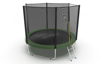 Батут с внешней сеткой и лестницей, диаметр 10ft (зеленый) оптом, фото 4