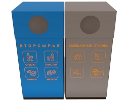 Урна «Мегаполис» для раздельного сбора мусора, фото 2