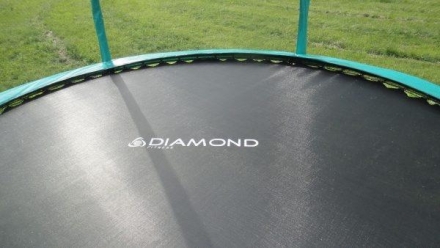  Батут с защитной сеткой (лестница в комплекте) Diamond Fitness Black Edition 10ft (305 см) оптом, фото 4
