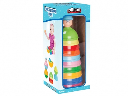 Набор цветных чашек Pilsan Educational Colorful Cups (03-264) оптом, фото 1