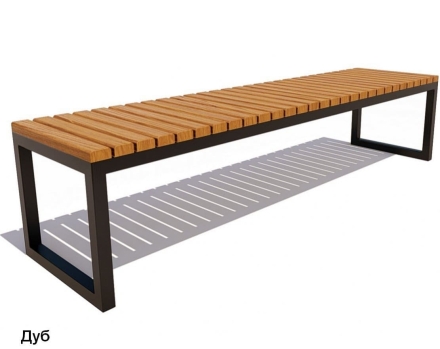 Скамейка уличная Нео, Сосна 2 м оптом, фото 4