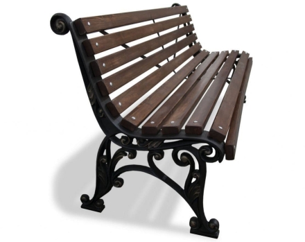 Скамейка уличная Удача, Лиственница 1,2 м оптом, фото 6