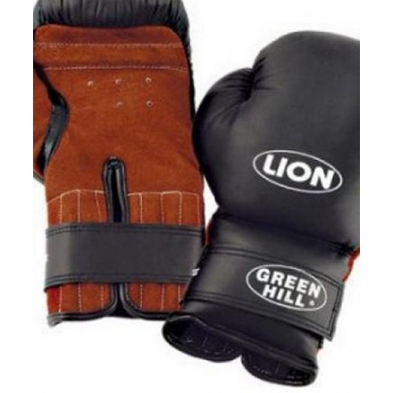 Перчатки LION черные BGL-2020 (14oz) оптом, фото 1