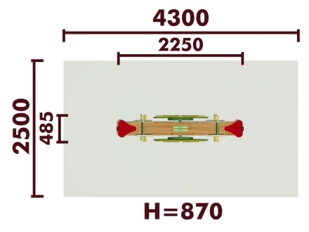 Качели-балансир Кораблик 04102 для детской площадки оптом, фото 2