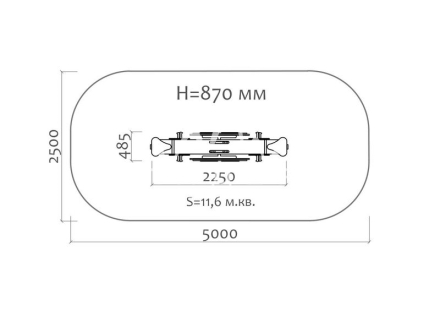Качели-балансир Кораблик 04102 для детской площадки оптом, фото 3