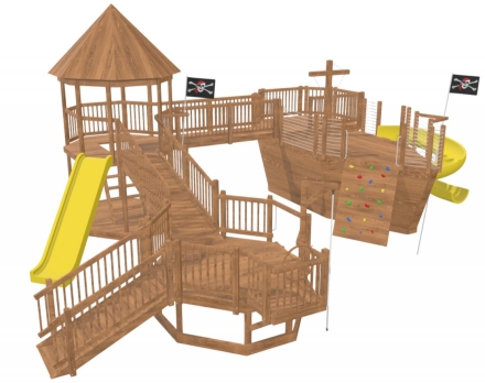 Игровая площадка TORUDA WOOD Пиратский корабль 7 оптом, фото 1