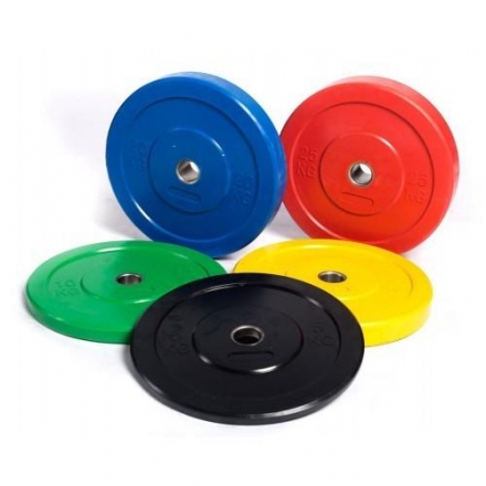 Диск для штанги каучуковый, зеленый, PROFI-FIT D-51, 10 кг оптом, фото 3