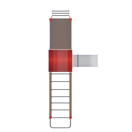 Детская игровая площадка Паровозик ДИК 1.03.5.04-01 Синий H=750 оптом, фото 5